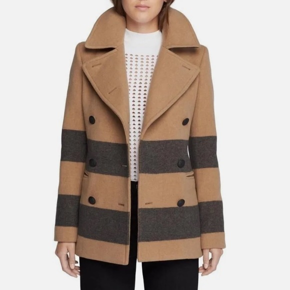 Rag & Bone Skye striped peacoat - Picture 3 of 16